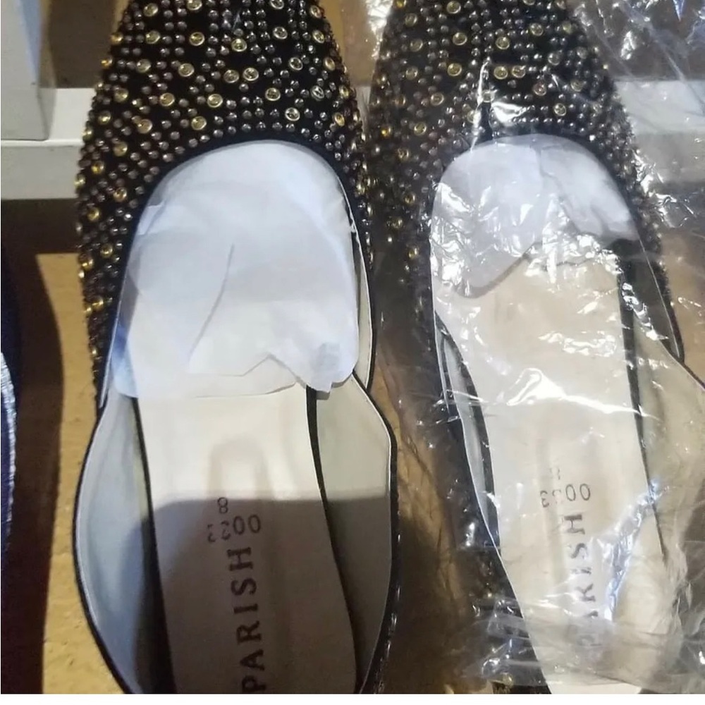 Rhinestones Slip on Punjabi jutti khussa flats shoes mojari Sandal US 7